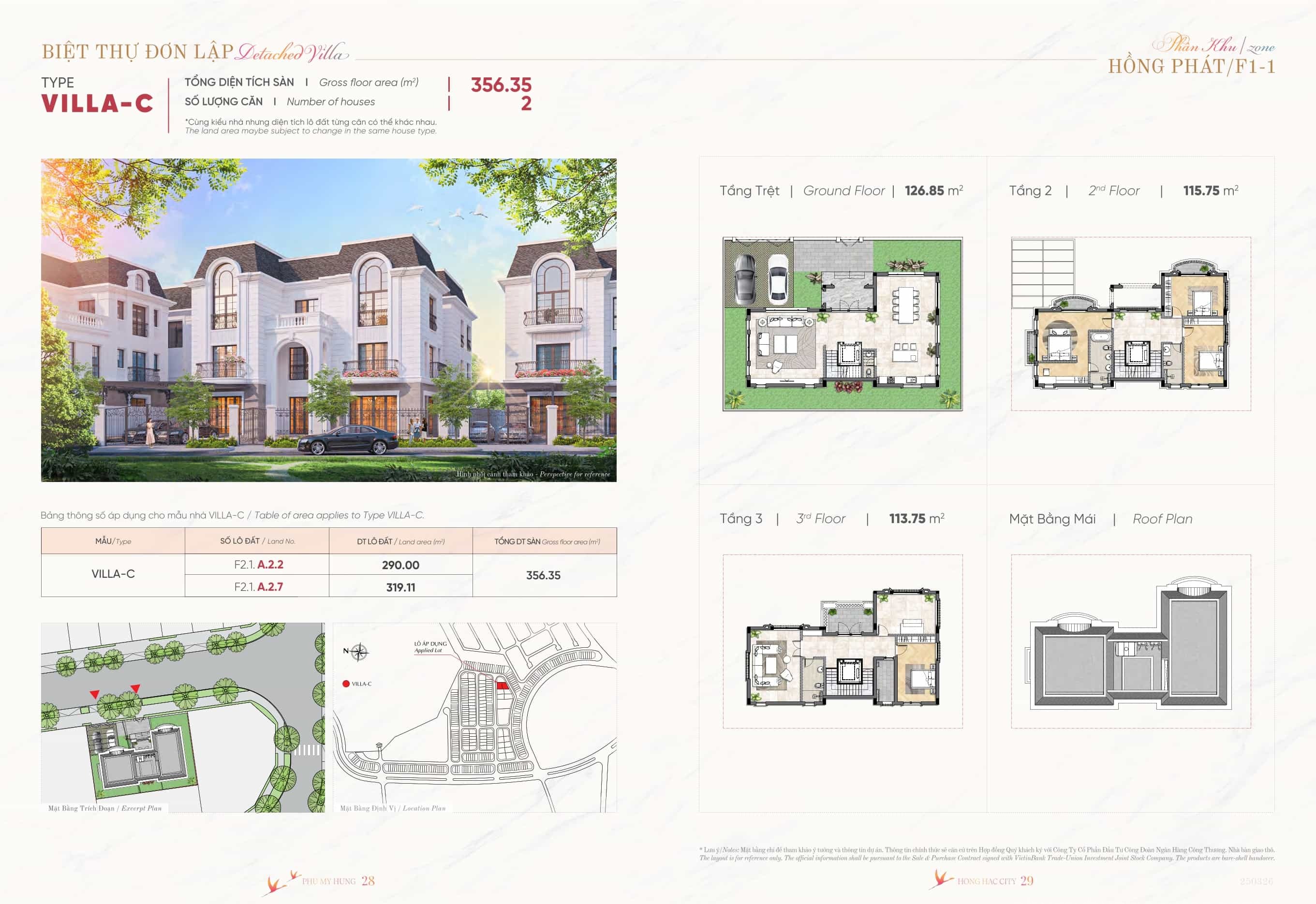 Biệt thự đơn lập Villa C Hồng Hạc City