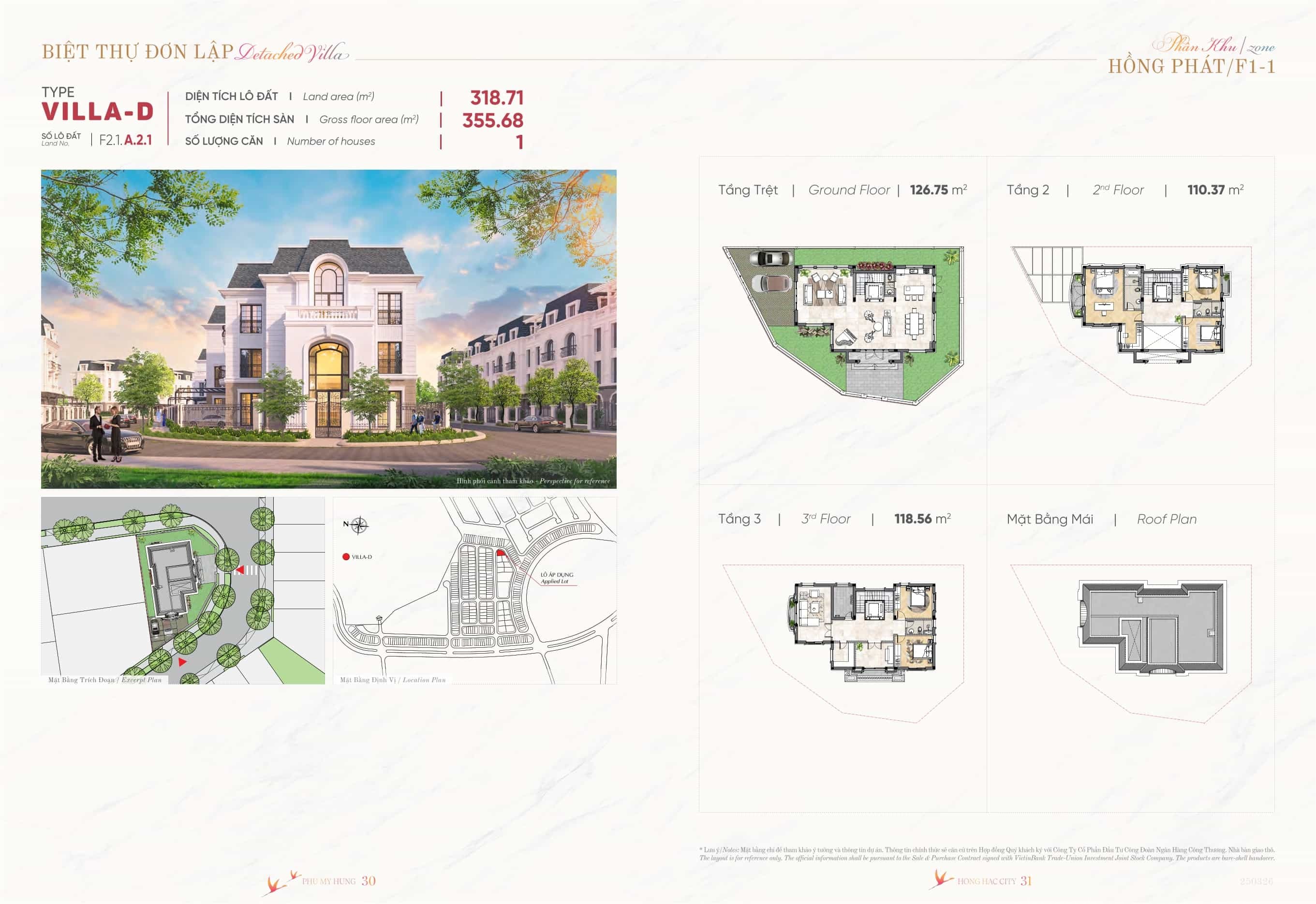 Biệt thự đơn lập Villa D Hồng Hạc City