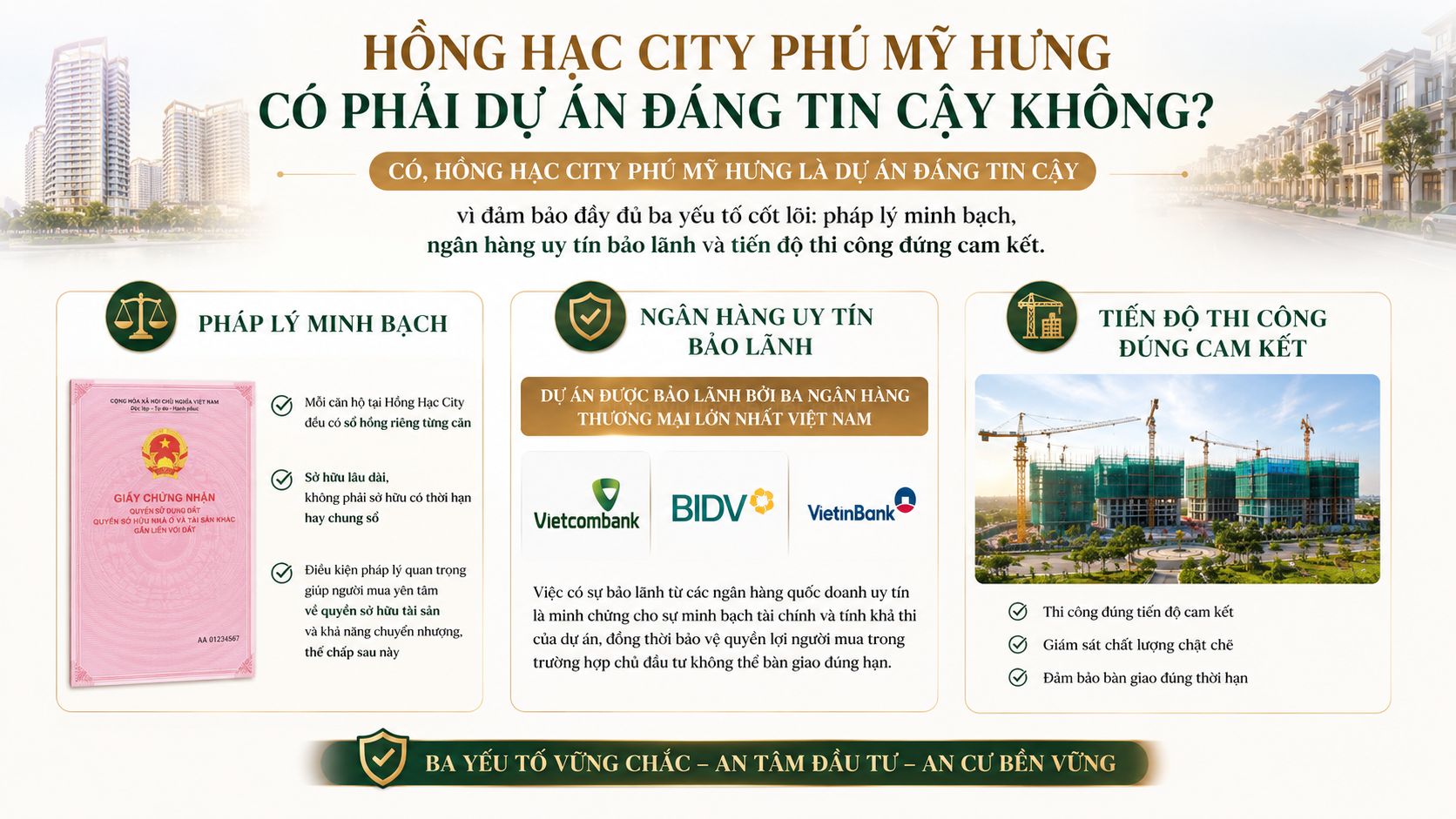 Hồng Hạc City Phú Mỹ Hưng có phải dự án đáng tin cậy không?