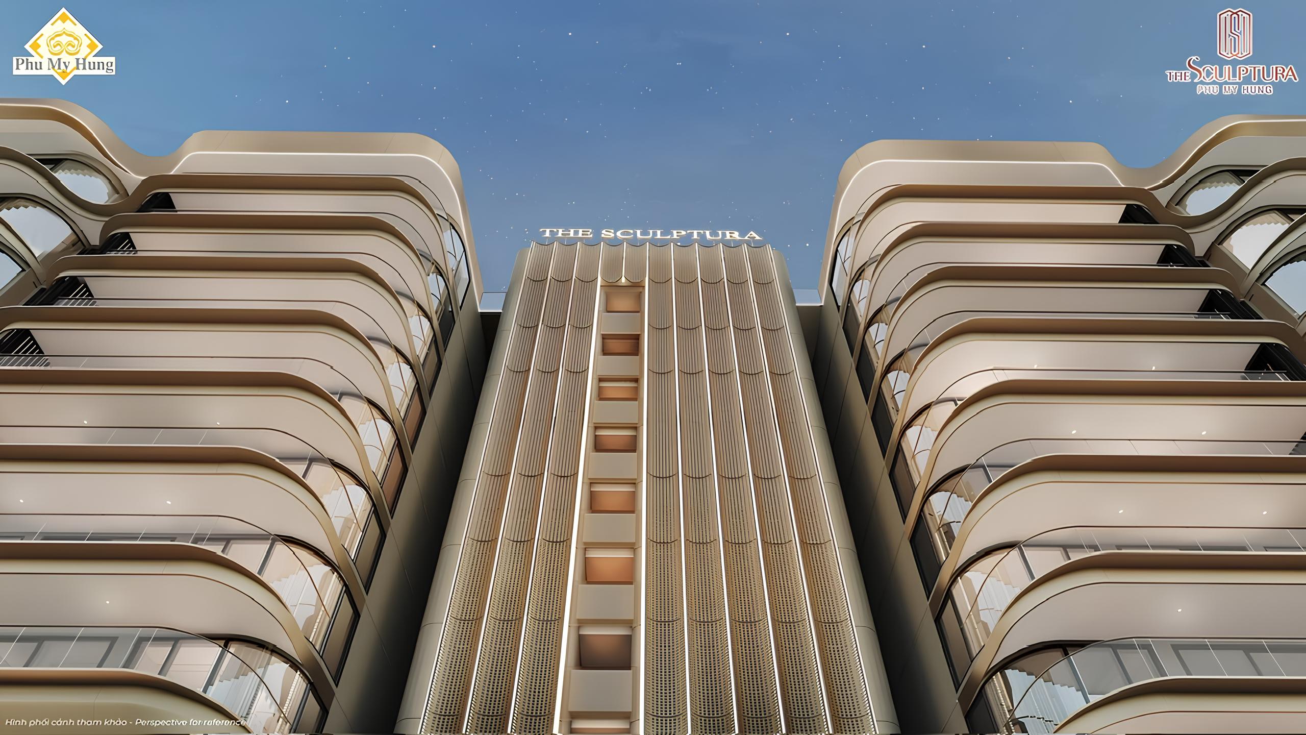 Mặt ngoài tòa nhà The Sculptura