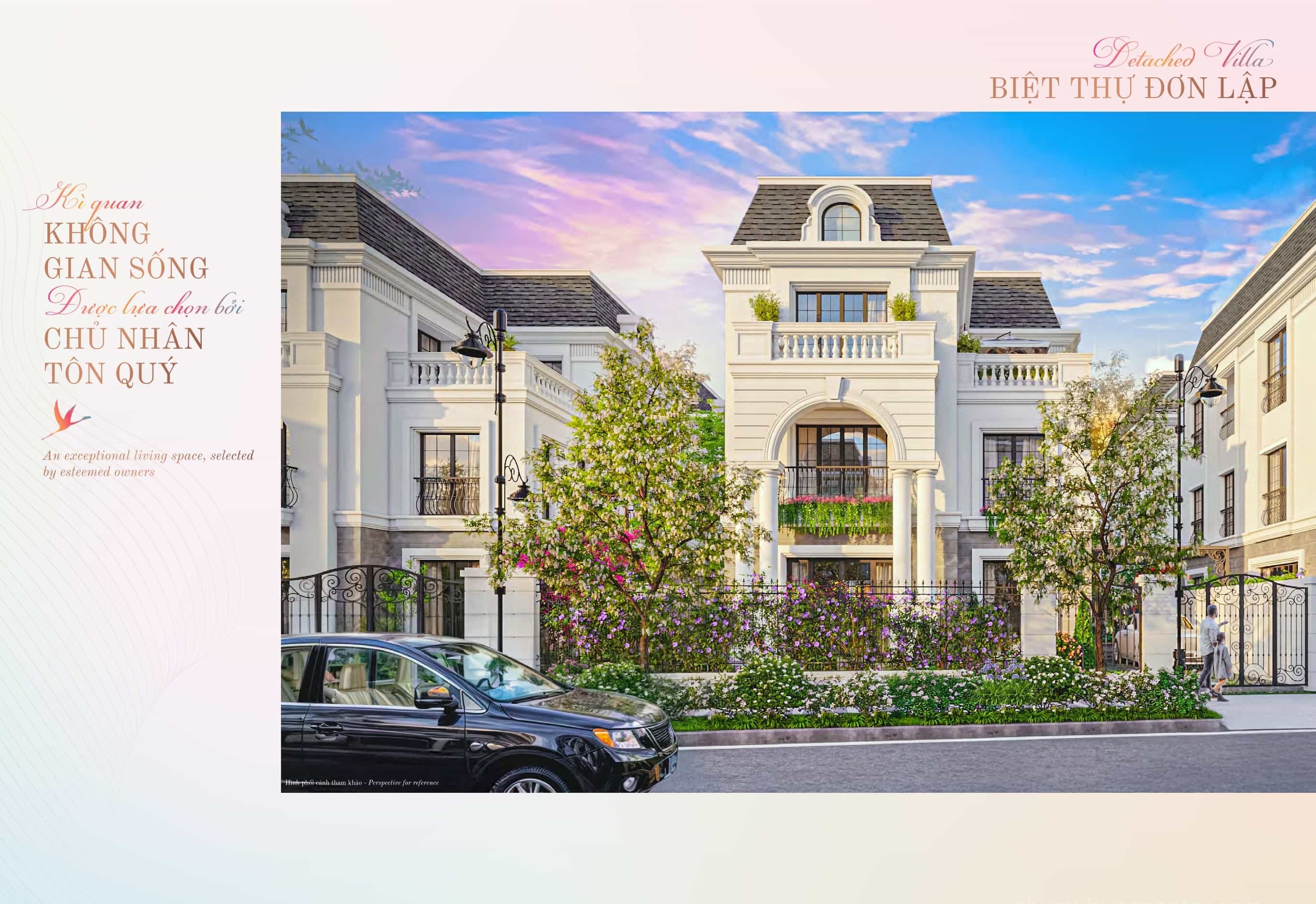 Mẫu nhà biệt thự đơn lập Hồng Hạc City