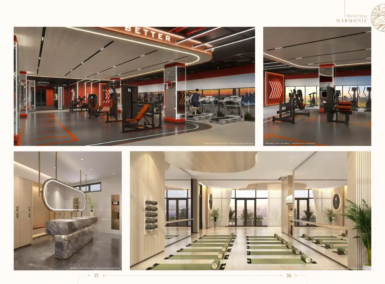 Tiện ích Harmonie Phú Mỹ Hưng - Gym, Yoga,...