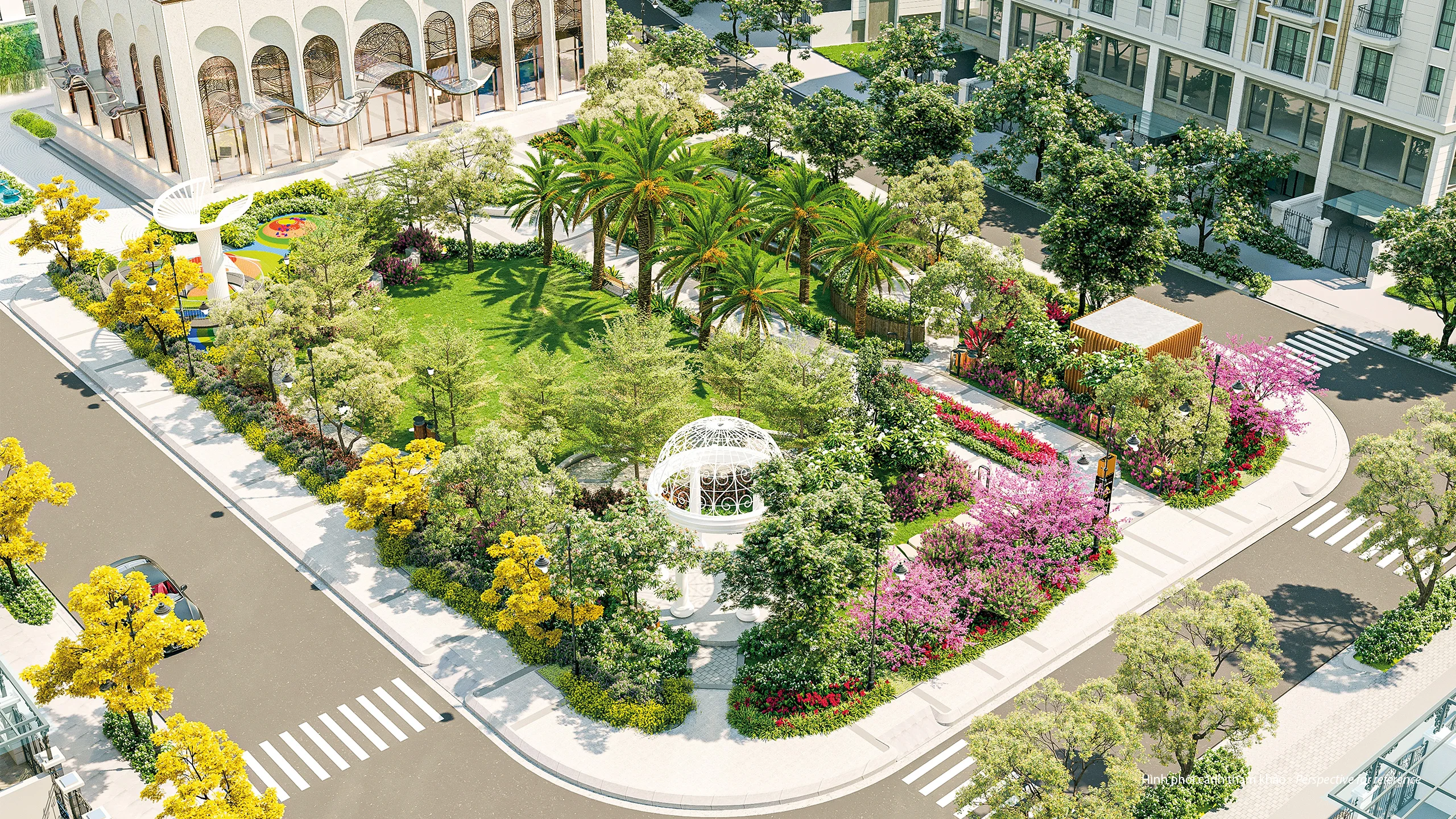 cong vien Club house hong hac city