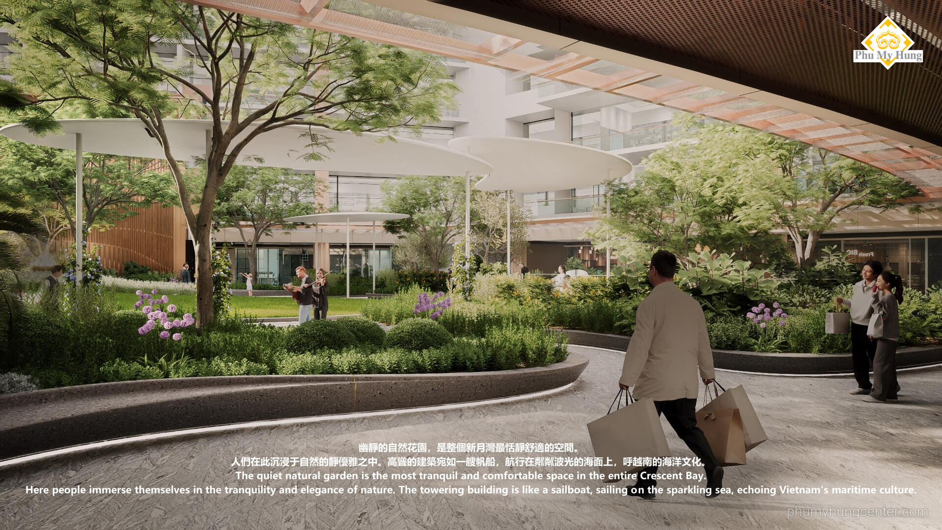 Công viên nội khu của tòa nhà The Regency