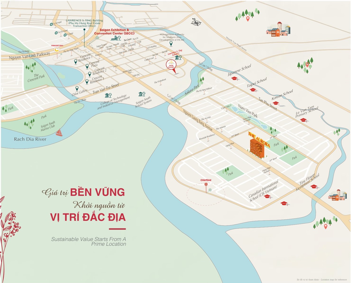 vị trí dự án căn hộ The Aurora Phú Mỹ Hưng (2)