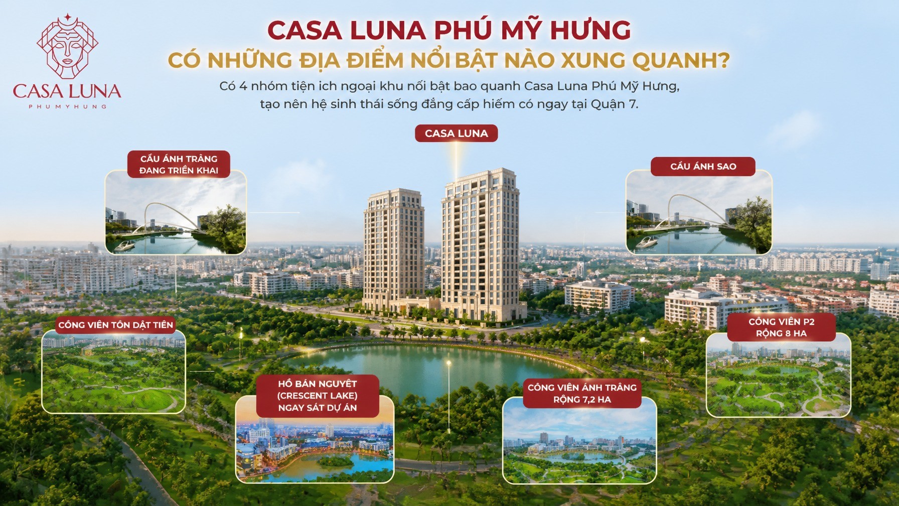 Casa Luna Phú Mỹ Hưng có những địa điểm nổi bật nào xung quanh