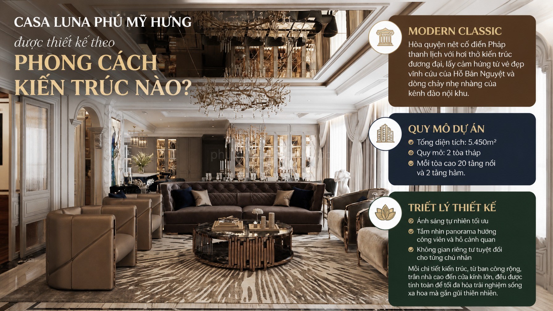 Casa Luna Phú Mỹ Hưng được thiết kế theo phong cách kiến trúc nào