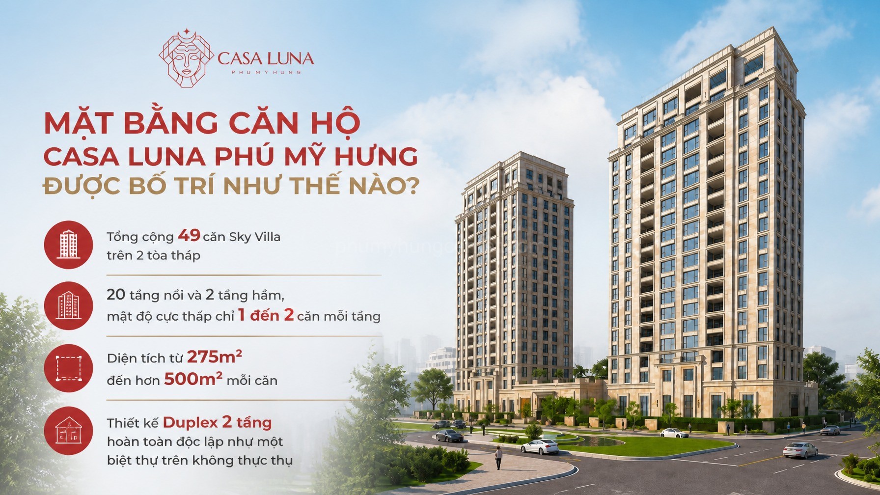 Mặt Bằng Căn Hộ Casa Luna Phú Mỹ Hưng Được Bố Trí Như Thế Nào