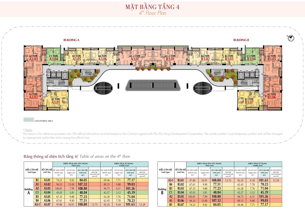 Mặt bằng The Ascentia Phú Mỹ Hưng - Tầng 4