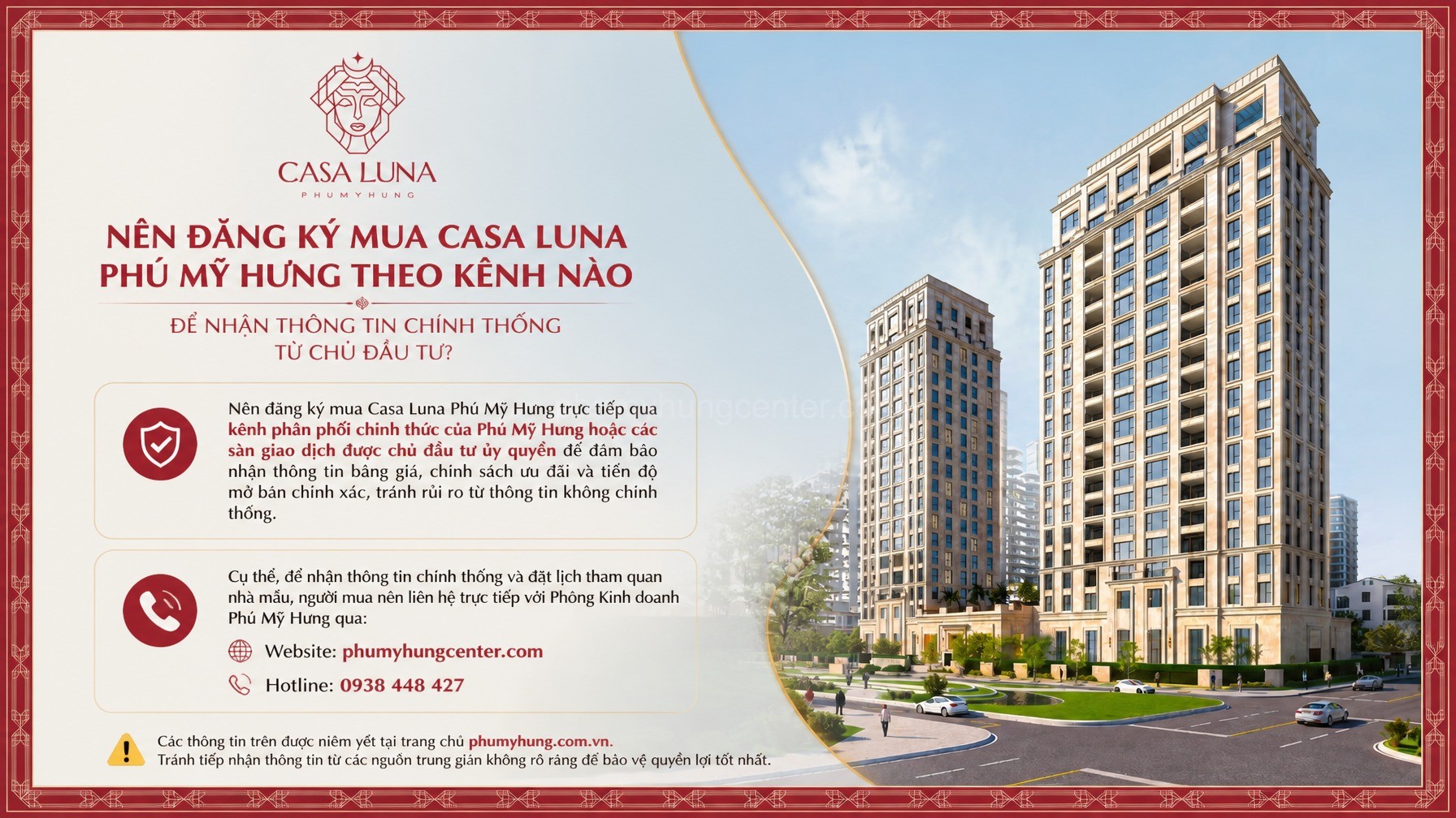 Nên đăng ký mua Casa Luna Phú Mỹ Hưng theo kênh nào để nhận thông tin chính thống từ chủ đầu tư