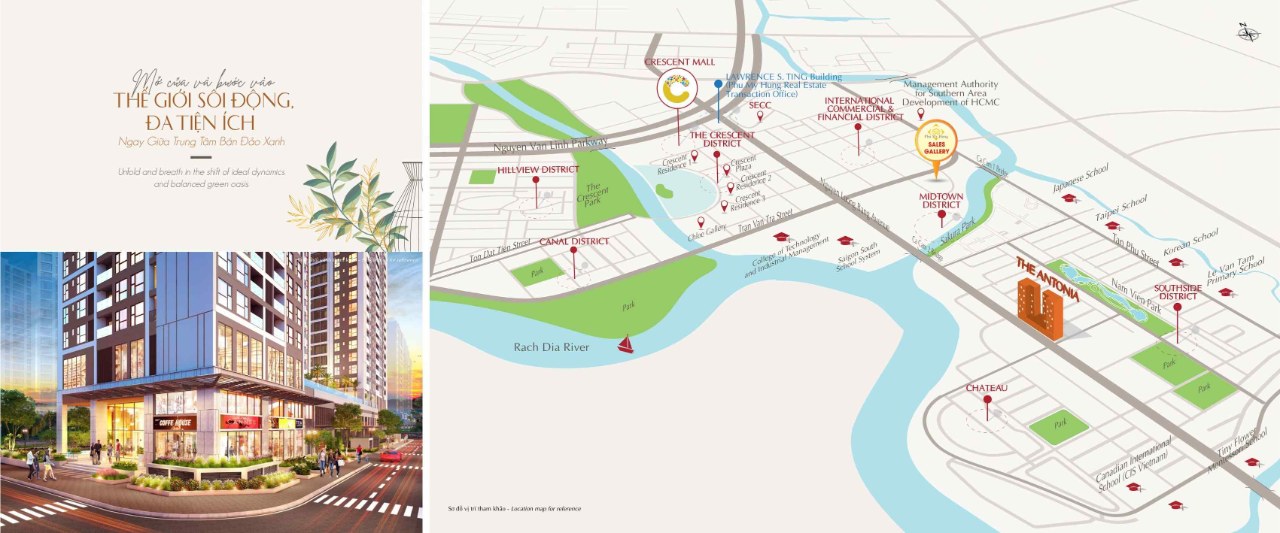 Vị trí The Antonia Phú Mỹ Hưng