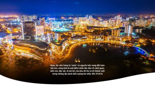 Hồ Bán Nguyệt Phú Mỹ Hưng quận 7 về đêm