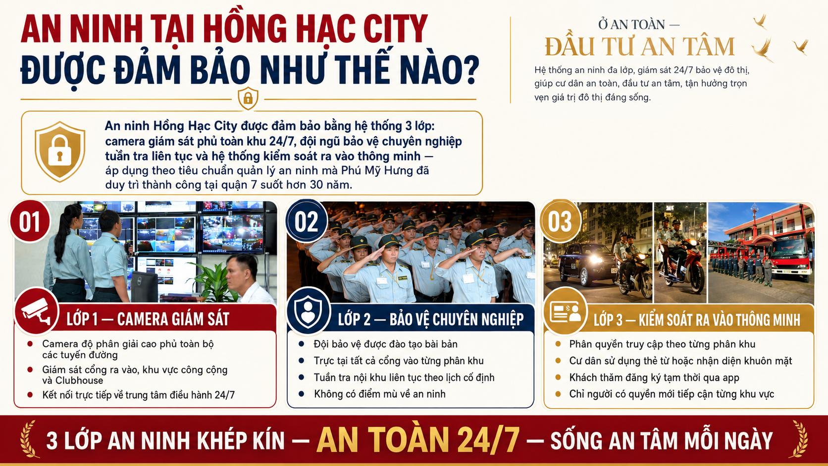 An Ninh Tại Hồng Hạc City Được Đảm Bảo Như Thế Nào