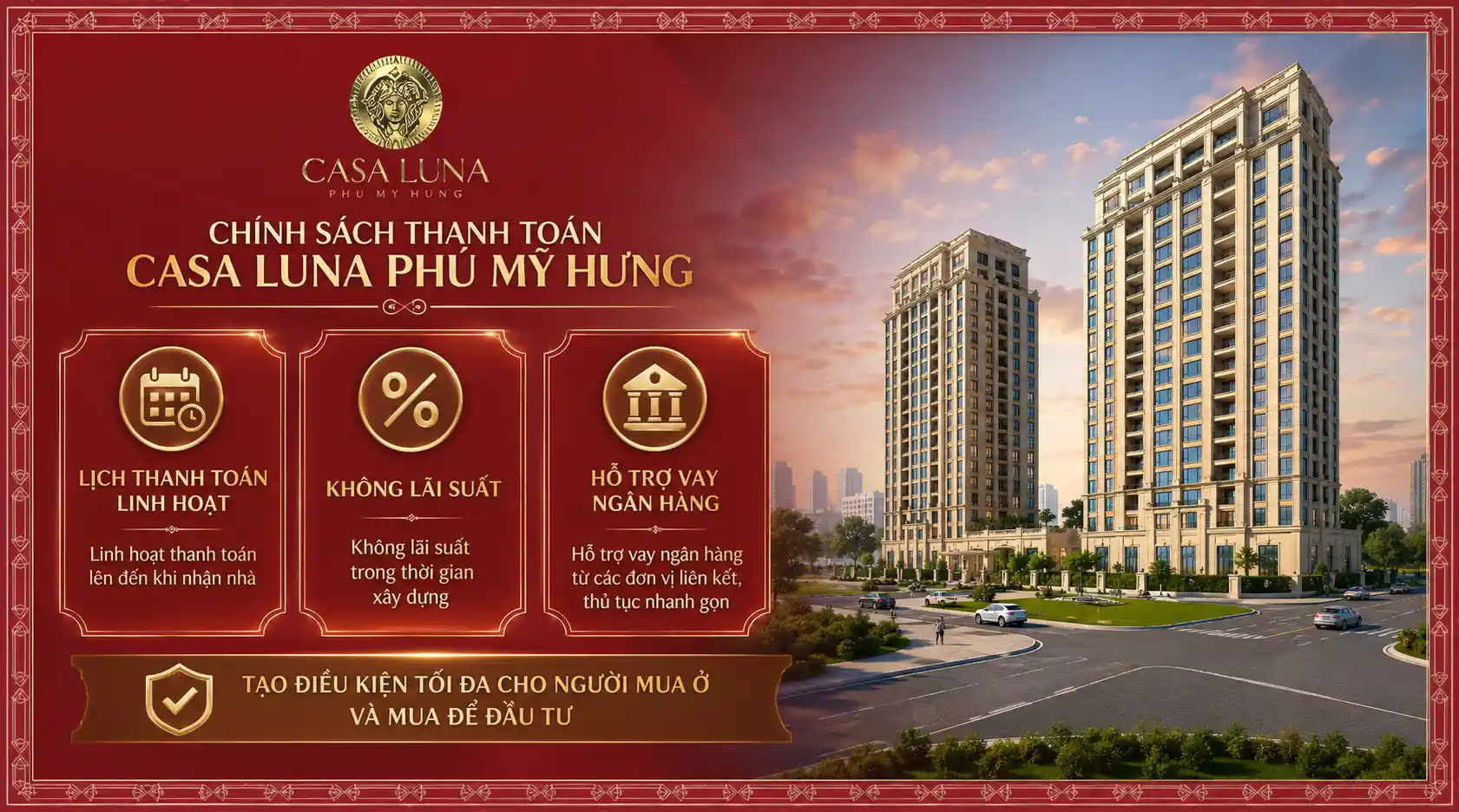Chính sách thanh toán Casa Luna Phú Mỹ Hưng như thế nào
