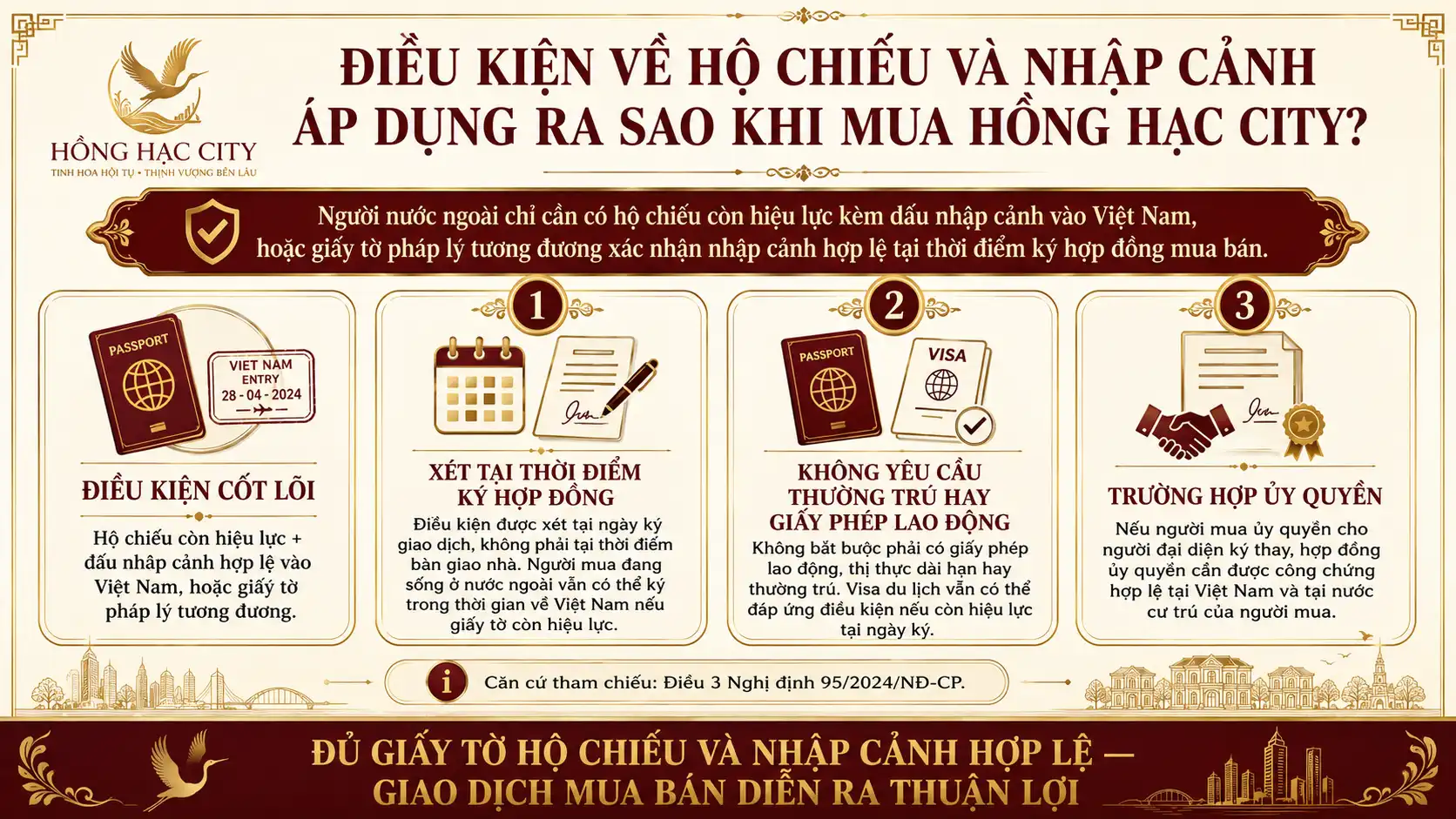 Điều Kiện Về Hộ Chiếu Và Nhập Cảnh Áp Dụng Ra Sao Khi Mua Hồng Hạc City