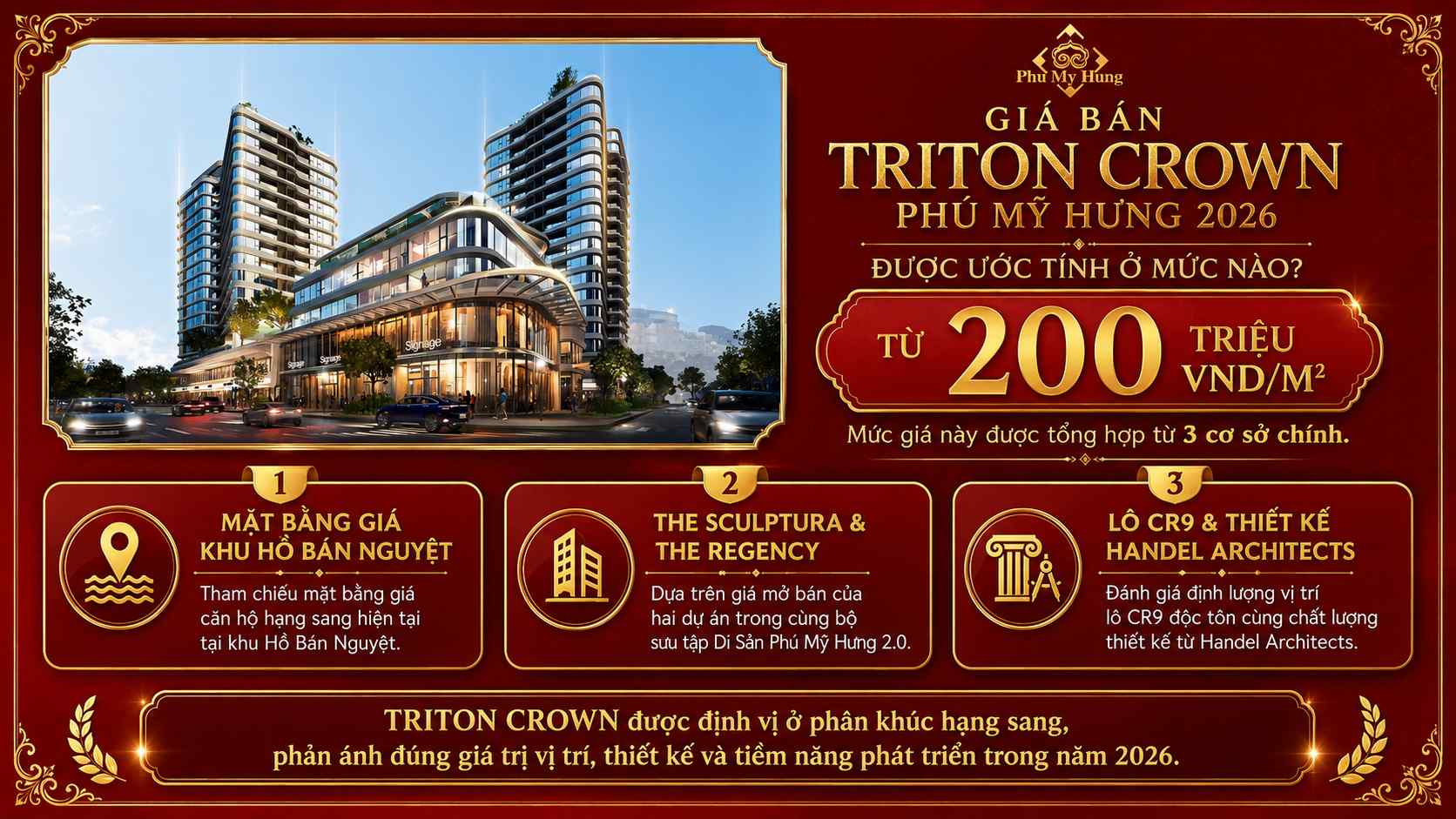 Giá Bán Triton Crown Phú Mỹ Hưng 2026 Được Ước Tính Ở Mức Nào?