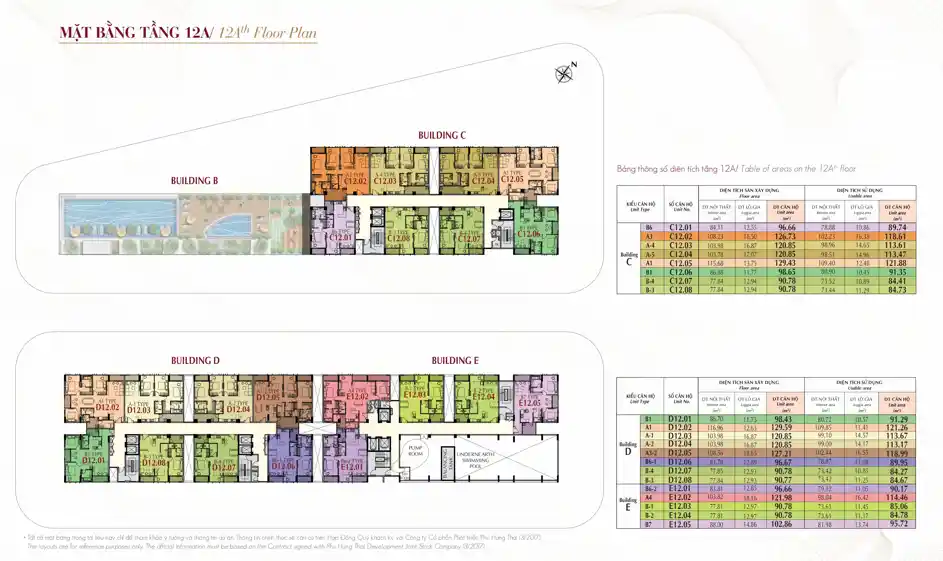 Mặt Bằng Căn hộ Midtown M6 The Symphony - Tầng 12A
