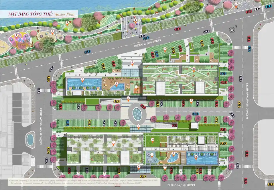 Mặt Bằng Căn hộ Midtown M6 The Symphony - Tổng thể