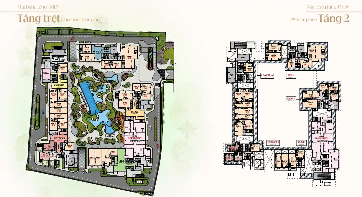 Mặt bằng Shophouse Harmonie Phú Mỹ Hưng
