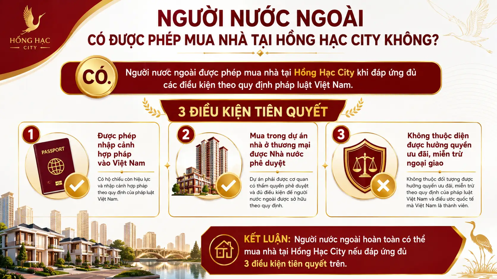 Người Nước Ngoài Có Được Phép Mua Nhà Tại Hồng Hạc City Không