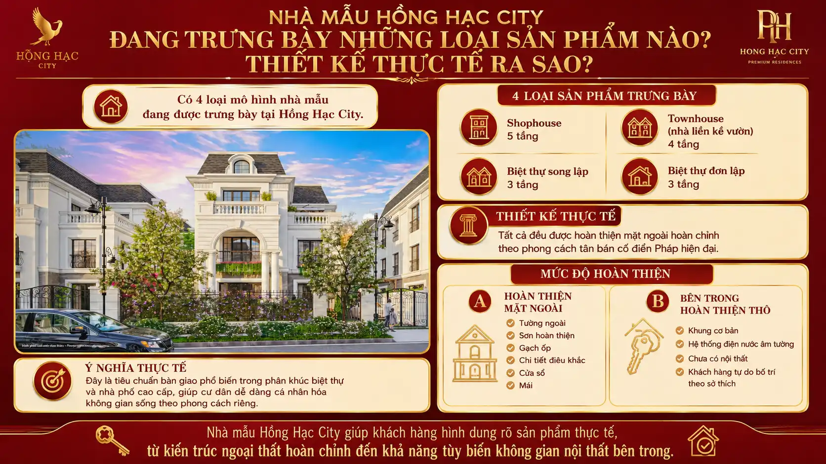 Nhà Mẫu Hồng Hạc City Đang Trưng Bày Những Loại Sản Phẩm Nào