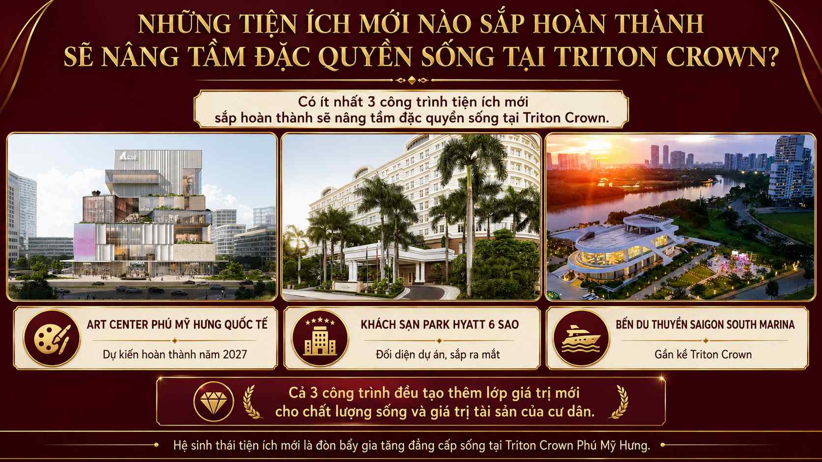 Những Tiện Ích Mới Nào Sắp Hoàn Thành Sẽ Nâng Tầm Đặc Quyền Sống Tại Triton Crown?