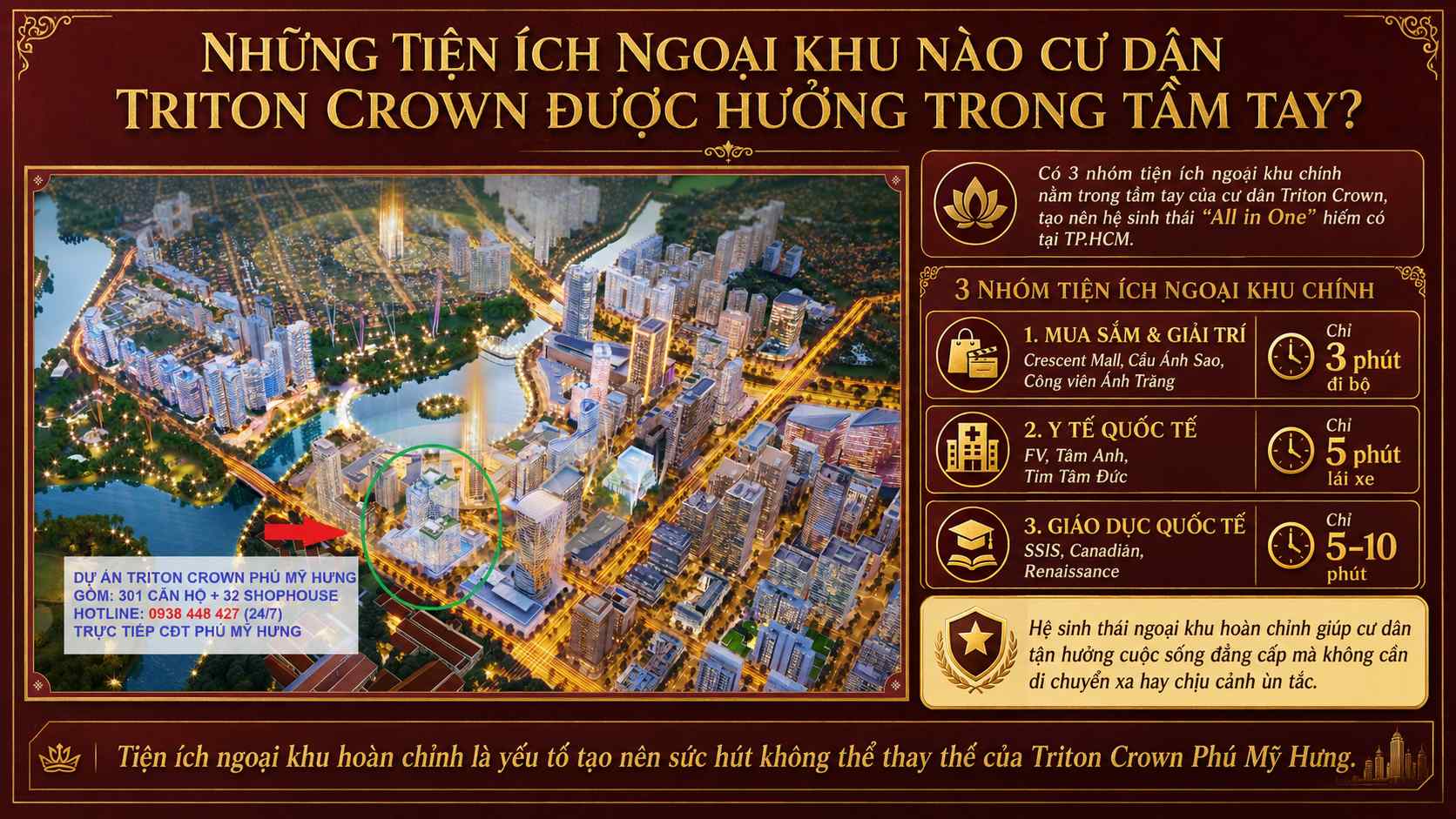 Những Tiện Ích Ngoại Khu Nào Cư Dân Triton Crown Được Hưởng Trong Tầm Tay?