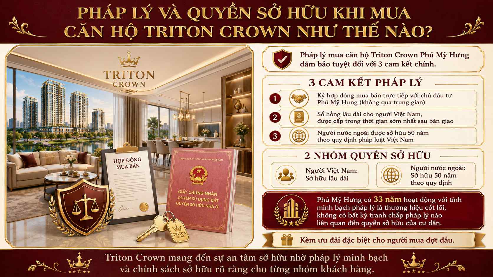Pháp Lý Và Quyền Sở Hữu Khi Mua Căn Hộ Triton Crown Như Thế Nào?