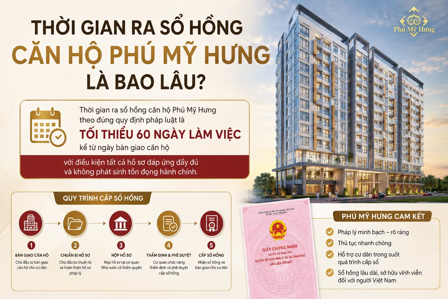 Thời Gian Ra Sổ Hồng Căn Hộ Phú Mỹ Hưng Là Bao Lâu