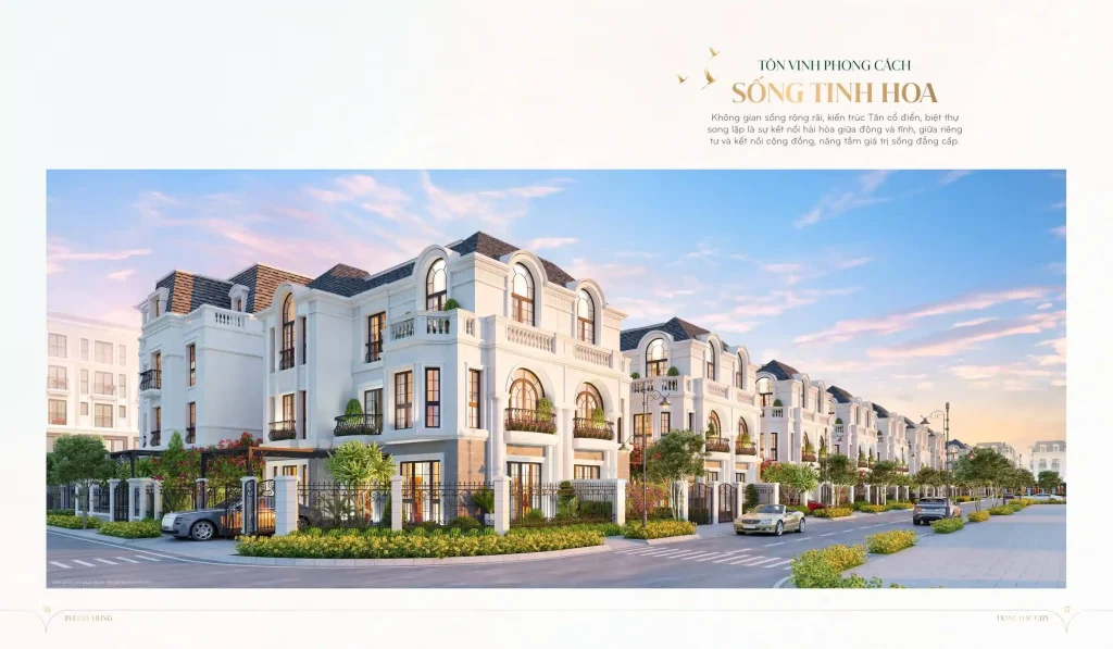 Biệt thự song lập Hồng Hạc City