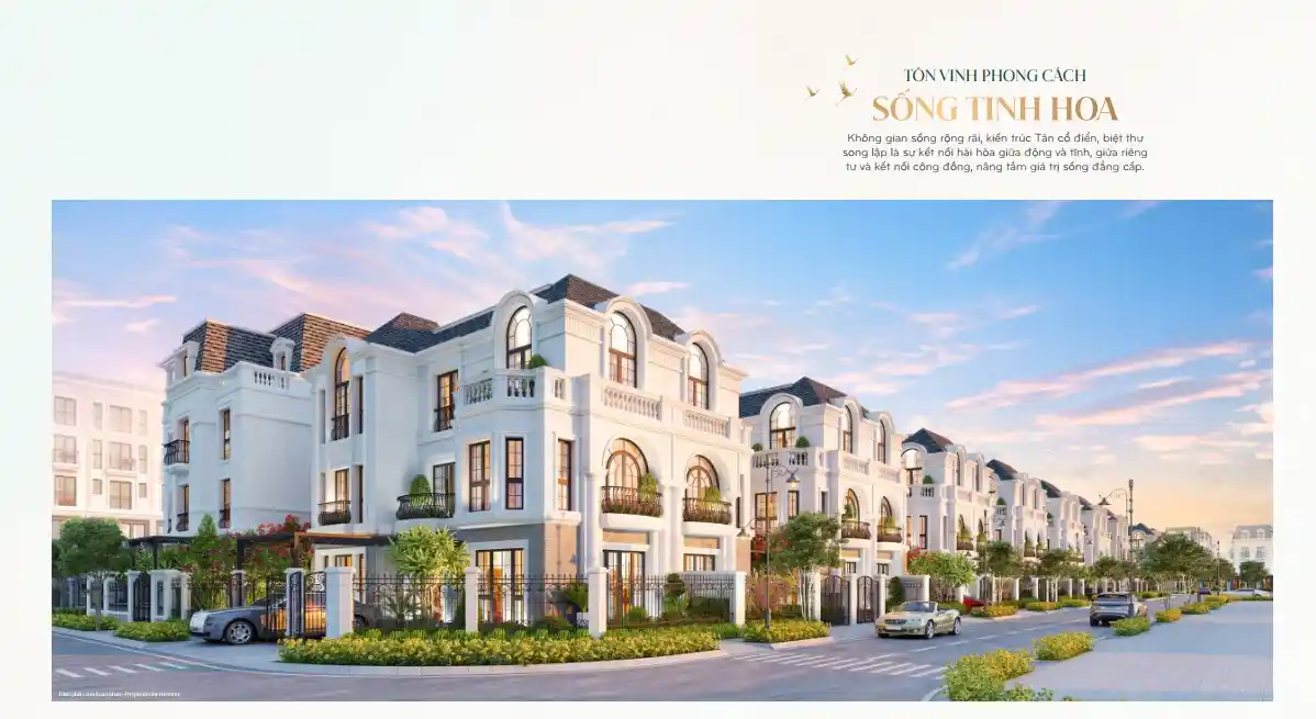 Biệt thự song lập Hồng Hạc City Phú Mỹ Hưng (Zone F1-1)