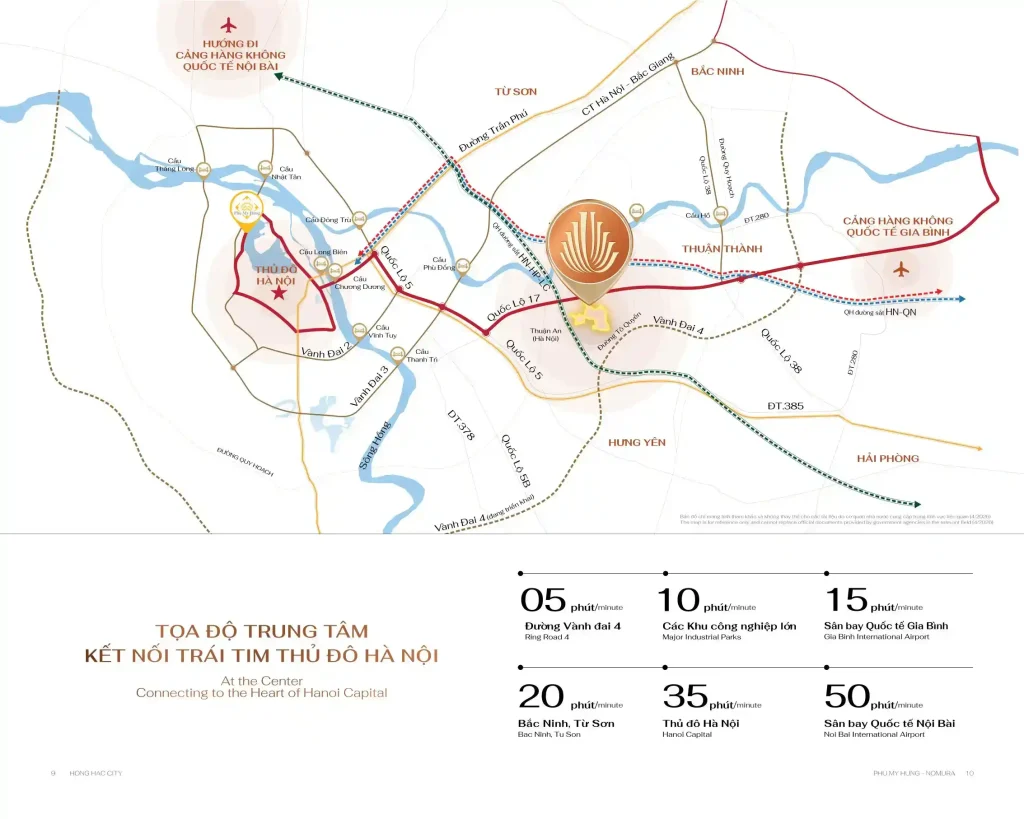 Hồng Hạc City cách trung tâm Hà Nội bao xa