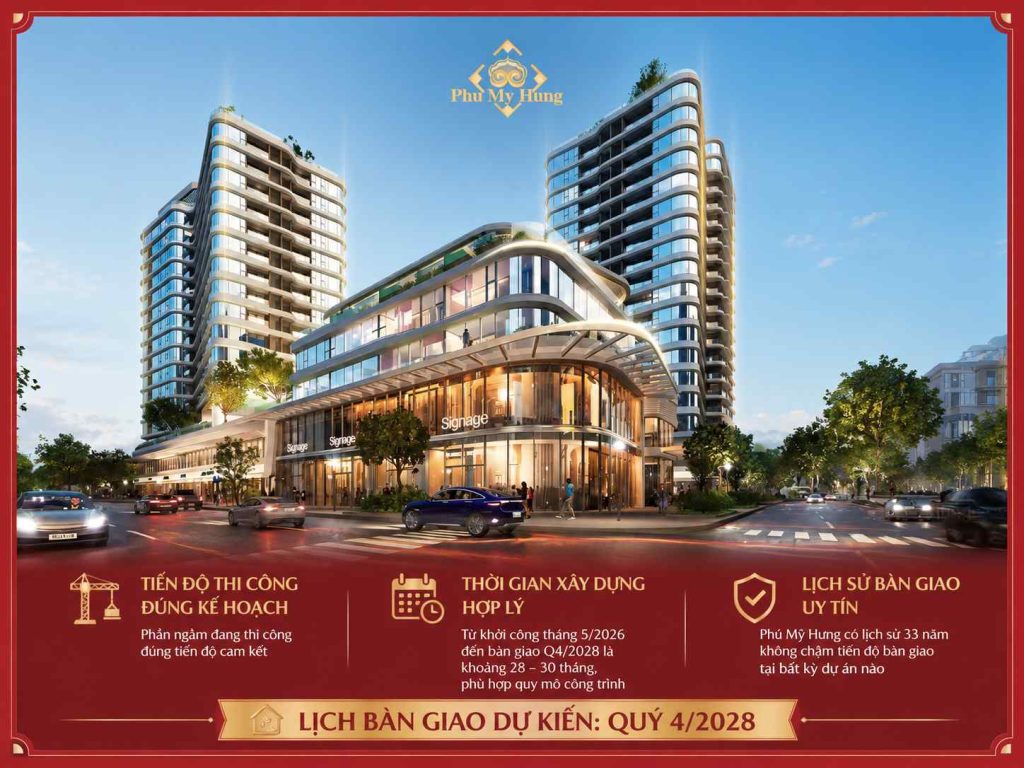 Lịch bàn giao căn hộ Triton Crown Phú Mỹ Hưng vào Quý 42028