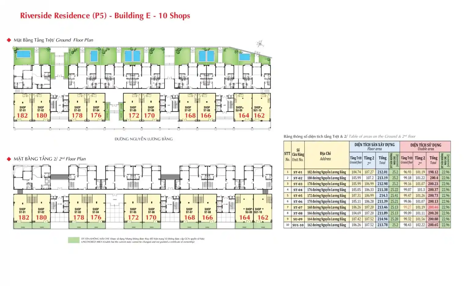 Mặt bằng Căn hộ Riverside Residence Phú Mỹ Hưng Block E