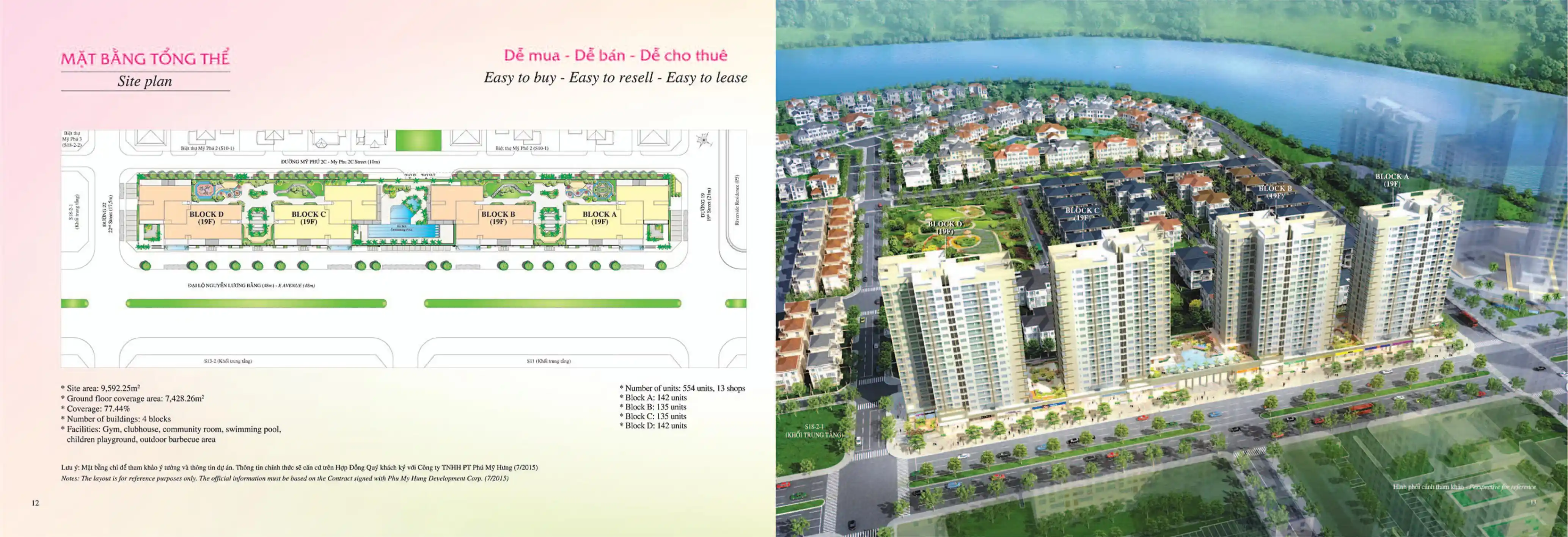 Mặt bằng tổng thể Căn hộ Hưng Phúc Phú Mỹ Hưng - Happy Residence