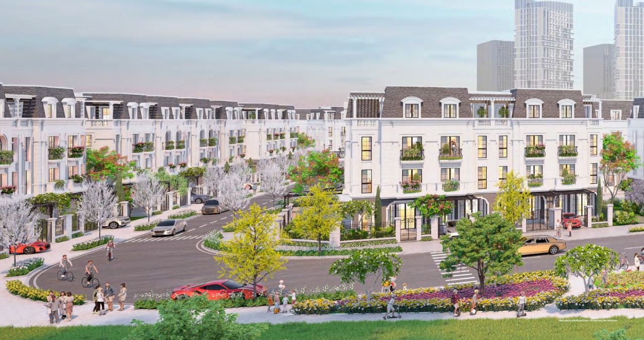 Nhà phố liên kế dự án Hồng Hạc City Phú Mỹ Hưng(Zone F1-1)