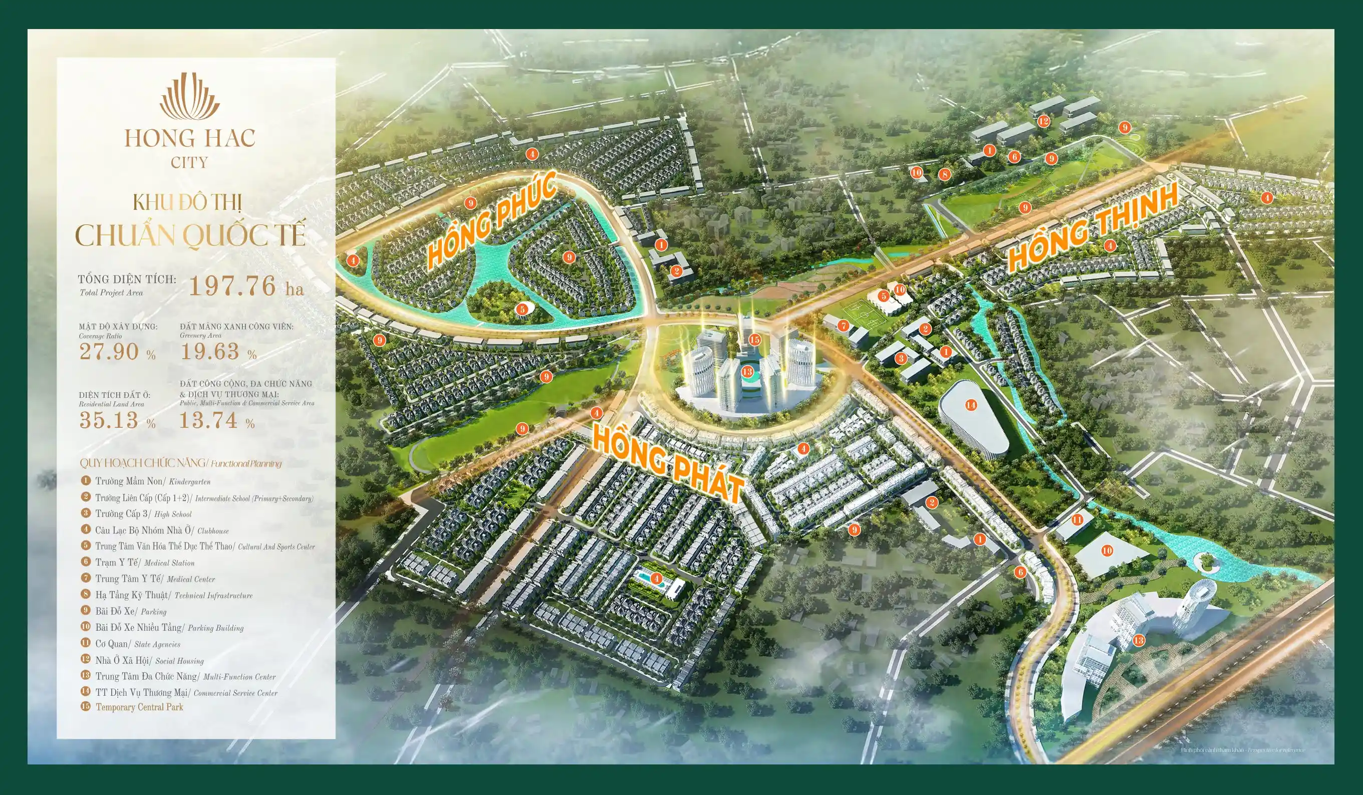 Quy hoạch Hồng Hạc City Phú Mỹ Hưng