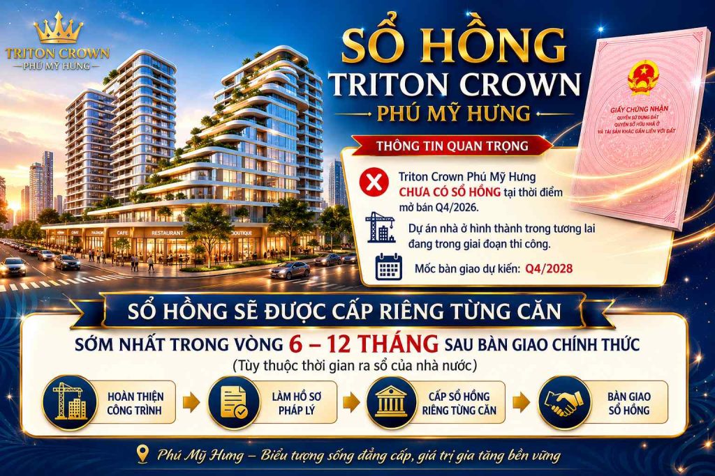 Sổ hồng Triton Crown Phú Mỹ Hưng
