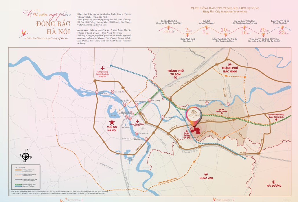 Vị trí dự án Hồng Hạc City Bắc Ninh