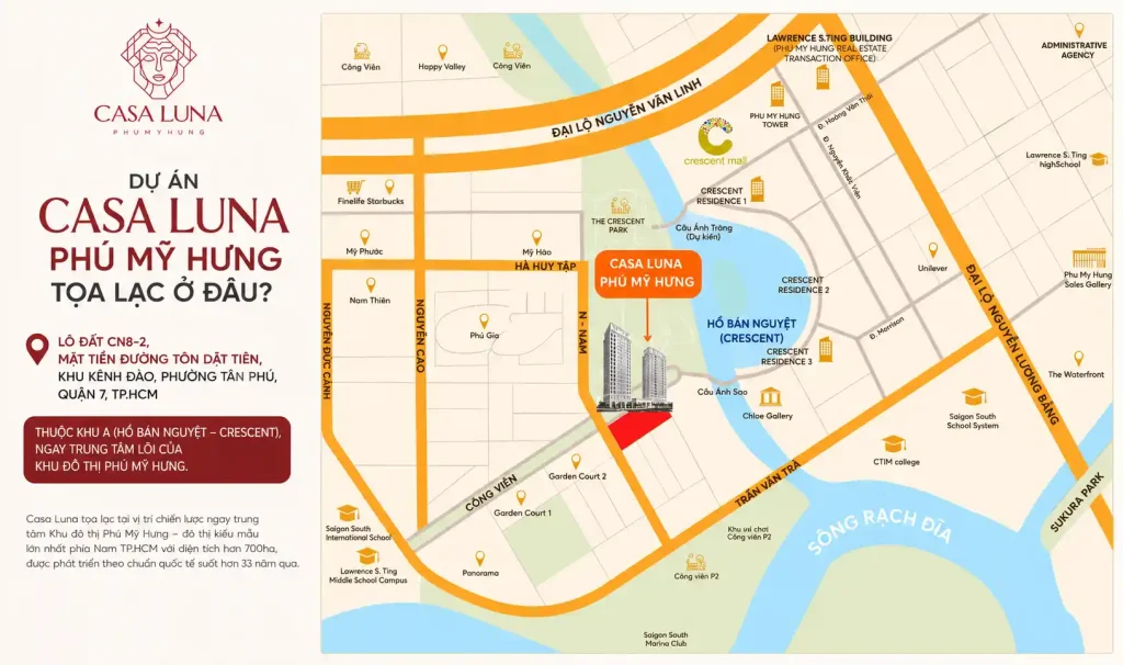 4 Mặt Tiền Đường Lớn Của Casa Luna Được Xem Là Tứ Linh Chầu Phụng Trong Phong Thủy