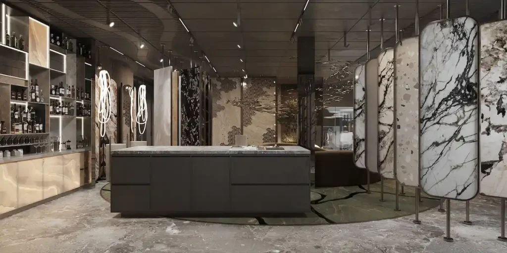 Casa Luna - Khu vực trưng bày vật liệu xây dựng cao cấp nhập khẩu đá tự nhiên, sàn gỗ và thiết bị châu Âu