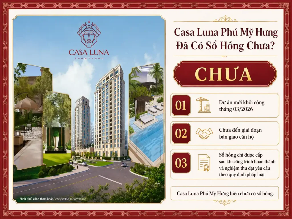 Casa Luna Phú Mỹ Hưng Đã Có Sổ Hồng Chưa