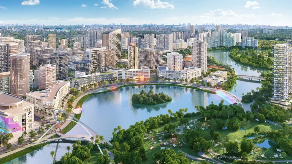 Phối cảnh Hồ Bán Nguyệt sau cải tạo