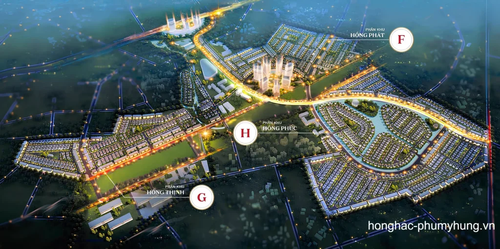 Tổng thể quy hoạch Hồng Hạc City